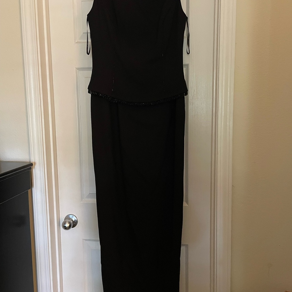 Scott McClintock Elegant Black Evening Gown Vintage Y2K size 10